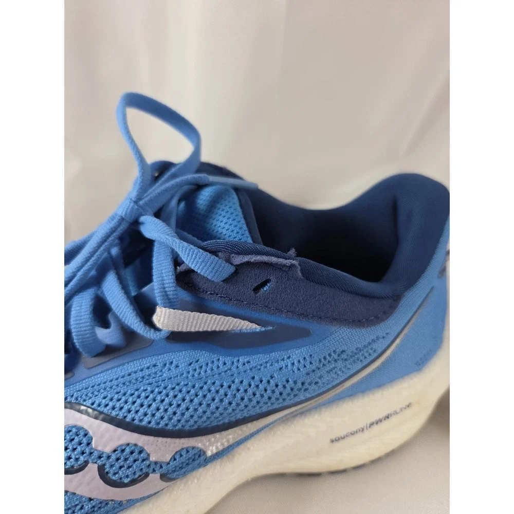 Saucony Women's Triumph 21 running shoes Bluelight/Mauve colorway Size 7.5
